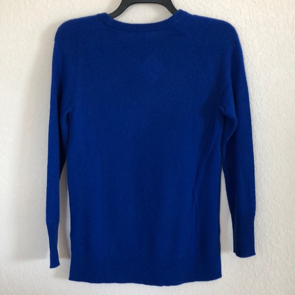 NWT Halogen 100% cashmere blue sweater | xs - Picture 8 of 12